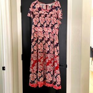 NWT Knox Rose Floral Maxi Dress 1X